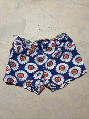 Mini Boden Blue Daisy Print Girls' Shorts 7Y